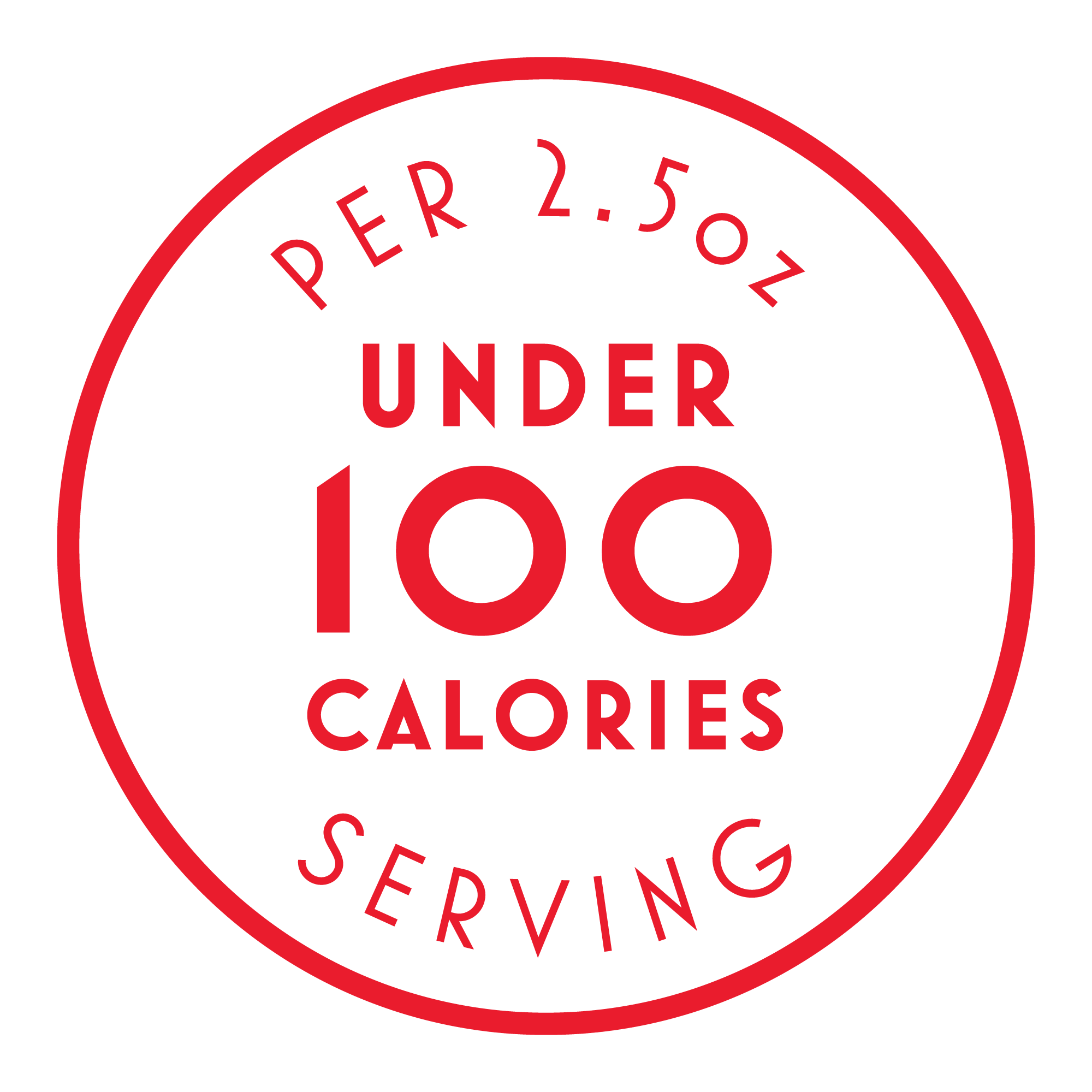 Under 100cal per serving
